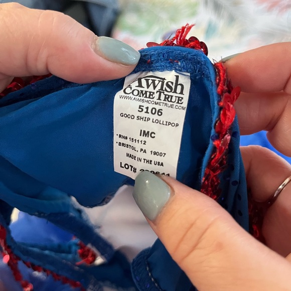 A wish come true "good ship lollipop" dance costume size 5/6 - Picture 3 of 3